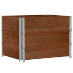vidaXL Rame pentru paleți 3 buc. maro 80x60 cm lemn masiv de pin vidaXL Rame pentru paleți 3 buc. maro 80x60 cm lemn masiv de pin