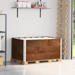 vidaXL Rame pentru paleți 3 buc. maro 120x80 cm lemn masiv de pin vidaXL Rame pentru paleți 3 buc. maro 120x80 cm lemn masiv de pin