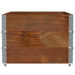 vidaXL Rame pentru paleți 3 buc. maro 120x80 cm lemn masiv de pin vidaXL Rame pentru paleți 3 buc. maro 120x80 cm lemn masiv de pin