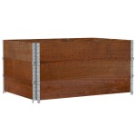 vidaXL Rame pentru paleți 3 buc. maro 120x80 cm lemn masiv de pin vidaXL Rame pentru paleți 3 buc. maro 120x80 cm lemn masiv de pin