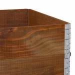 vidaXL Rame pentru paleți 3 buc. maro 120x80 cm lemn masiv de pin vidaXL Rame pentru paleți 3 buc. maro 120x80 cm lemn masiv de pin