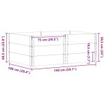 vidaXL Rame pentru paleți, 3 buc., 150x100 cm, lemn masiv de pin vidaXL Rame pentru paleți, 3 buc., 150x100 cm, lemn masiv de pin