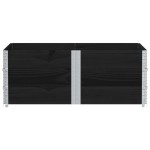 vidaXL Rame pentru paleți, 3 buc., negru, 150x100 cm, lemn masiv pin vidaXL Rame pentru paleți, 3 buc., negru, 150x100 cm, lemn masiv pin