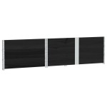 vidaXL Rame pentru paleți, 3 buc., negru, 150x100 cm, lemn masiv pin vidaXL Rame pentru paleți, 3 buc., negru, 150x100 cm, lemn masiv pin