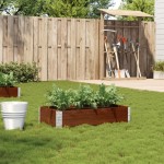 vidaXL Jardinieră de grădină, maro, 100x50 cm, lemn masiv de pin vidaXL Jardinieră de grădină, maro, 100x50 cm, lemn masiv de pin