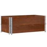 vidaXL Jardinieră de grădină, maro, 100x50 cm, lemn masiv de pin