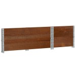 vidaXL Jardinieră de grădină, maro, 100x50 cm, lemn masiv de pin