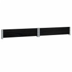 vidaXL Jardinieră de grădină, negru, 100x100 cm, lemn masiv pin