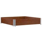 vidaXL Jardinieră de grădină, maro, 100x100 cm, lemn masiv de pin vidaXL Jardinieră de grădină, maro, 100x100 cm, lemn masiv de pin