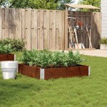 vidaXL Jardinieră de grădină, maro, 100x100 cm, lemn masiv de pin vidaXL Jardinieră de grădină, maro, 100x100 cm, lemn masiv de pin