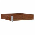 vidaXL Jardinieră de grădină, maro, 100x100 cm, lemn masiv de pin vidaXL Jardinieră de grădină, maro, 100x100 cm, lemn masiv de pin