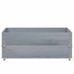 vidaXL Jardinieră de grădină, gri, 100x100 cm, lemn masiv pin vidaXL Jardinieră de grădină, gri, 100x100 cm, lemn masiv pin
