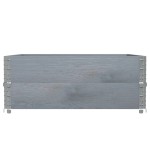 vidaXL Jardinieră de grădină, gri, 100x100 cm, lemn masiv pin vidaXL Jardinieră de grădină, gri, 100x100 cm, lemn masiv pin