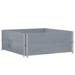 vidaXL Jardinieră de grădină, gri, 100x100 cm, lemn masiv pin vidaXL Jardinieră de grădină, gri, 100x100 cm, lemn masiv pin