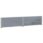 vidaXL Jardinieră de grădină, gri, 100x100 cm, lemn masiv pin vidaXL Jardinieră de grădină, gri, 100x100 cm, lemn masiv pin
