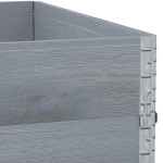 vidaXL Jardinieră de grădină, gri, 100x100 cm, lemn masiv pin vidaXL Jardinieră de grădină, gri, 100x100 cm, lemn masiv pin
