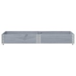 vidaXL Jardinieră de grădină, gri, 150x50 cm, lemn masiv pin vidaXL Jardinieră de grădină, gri, 150x50 cm, lemn masiv pin