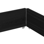 vidaXL Jardinieră de grădină, negru, 150x100 cm, lemn masiv pin