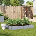 vidaXL Jardinieră de grădină, gri, 150x100 cm, lemn masiv pin vidaXL Jardinieră de grădină, gri, 150x100 cm, lemn masiv pin