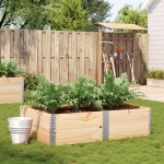 vidaXL Jardinieră de grădină, 150x100 cm, lemn masiv de pin vidaXL Jardinieră de grădină, 150x100 cm, lemn masiv de pin
