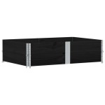 vidaXL Jardinieră de grădină, negru, 150x100 cm, lemn masiv pin vidaXL Jardinieră de grădină, negru, 150x100 cm, lemn masiv pin