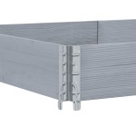 vidaXL Jardinieră de grădină, gri, 150x100 cm, lemn masiv pin vidaXL Jardinieră de grădină, gri, 150x100 cm, lemn masiv pin
