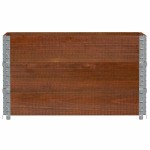 vidaXL Jardinieră de grădină, maro, 100x50 cm, lemn masiv de pin