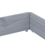 vidaXL Jardinieră de grădină, gri, 150x100 cm, lemn masiv pin vidaXL Jardinieră de grădină, gri, 150x100 cm, lemn masiv pin
