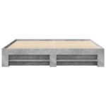 vidaXL Cadru de pat fără saltea Gri Beton 180x200cm Lemn prelucrat
