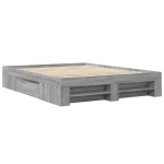 vidaXL Cadru de pat fără saltea Gri Sonoma 160x200cm lemn prelucrat