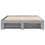 vidaXL Cadru de pat fără saltea Gri Sonoma 160x200cm lemn prelucrat