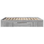 vidaXL Cadru de pat fără saltea Gri Sonoma 160x200cm lemn prelucrat