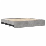 vidaXL Cadru de pat fără saltea Gri Beton 180x200cm Lemn prelucrat