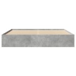 vidaXL Cadru de pat fără saltea Gri Beton 180x200cm Lemn prelucrat