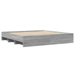 vidaXL Cadru de pat fără saltea Gri Sonoma 180x200cm Lemn prelucrat vidaXL Cadru de pat fără saltea Gri Sonoma 180x200cm Lemn prelucrat