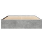 vidaXL Cadru de pat fără saltea Gri beton 160x200cm Lemn prelucrat vidaXL Cadru de pat fără saltea Gri beton 160x200cm Lemn prelucrat