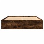 vidaXL Cadru de pat fără saltea Stejar afumat 160x200cm Lemn prelucrat vidaXL Cadru de pat fără saltea Stejar afumat 160x200cm Lemn prelucrat