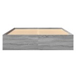 vidaXL Cadru de pat fără saltea Gri Sonoma 160x200cm lemn prelucrat