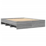 vidaXL Cadru de pat fără saltea Gri Sonoma 160x200cm lemn prelucrat