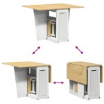 vidaXL Set mobilier tip fluture Corona, pliabil 5 piese alb lemn pin