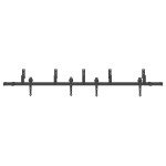 vidaXL Set feronerie pentru uși glisante, negru, 213,5 cm, oțel