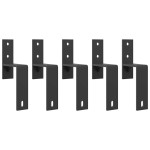 vidaXL Set feronerie pentru ușă glisantă, negru, 183 cm, oțel vidaXL Set feronerie pentru ușă glisantă, negru, 183 cm, oțel