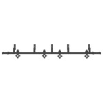 vidaXL Set feronerie pentru uși glisante, negru, 213,5 cm, oțel