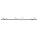 vidaXL Set piese pentru ușă glisantă, argintiu, 183 cm oțel inoxidabil vidaXL Set piese pentru ușă glisantă, argintiu, 183 cm oțel inoxidabil