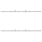vidaXL Set piese pentru ușă glisantă, argintiu, 183 cm oțel inoxidabil vidaXL Set piese pentru ușă glisantă, argintiu, 183 cm oțel inoxidabil