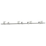 vidaXL Set piese pentru ușă glisantă, argintiu, 200 cm oțel inoxidabil vidaXL Set piese pentru ușă glisantă, argintiu, 200 cm oțel inoxidabil