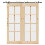 vidaXL Set piese pentru ușă glisantă, argintiu, 200 cm oțel inoxidabil vidaXL Set piese pentru ușă glisantă, argintiu, 200 cm oțel inoxidabil