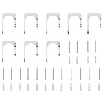 vidaXL Set piese pentru ușă glisantă, argintiu, 366 cm oțel inoxidabil vidaXL Set piese pentru ușă glisantă, argintiu, 366 cm oțel inoxidabil