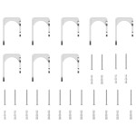 vidaXL Set piese pentru ușă glisantă, argintiu, 400 cm oțel inoxidabil vidaXL Set piese pentru ușă glisantă, argintiu, 400 cm oțel inoxidabil