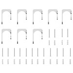vidaXL Set piese pentru ușă glisantă, argintiu, 366 cm oțel inoxidabil vidaXL Set piese pentru ușă glisantă, argintiu, 366 cm oțel inoxidabil